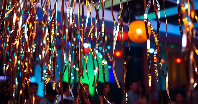Serpentina metalizada é a escolha perfeita para festas e decorações criativas